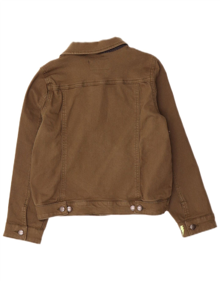 Joules Jeansjacke für Jungen, 8–9 Jahre, Khaki, Baumwolle
