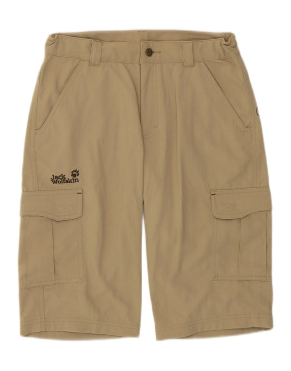 Jack Wolfskin Jungen Graphic Cargo Shorts 13–14 Jahre W28 Beige Polyamid