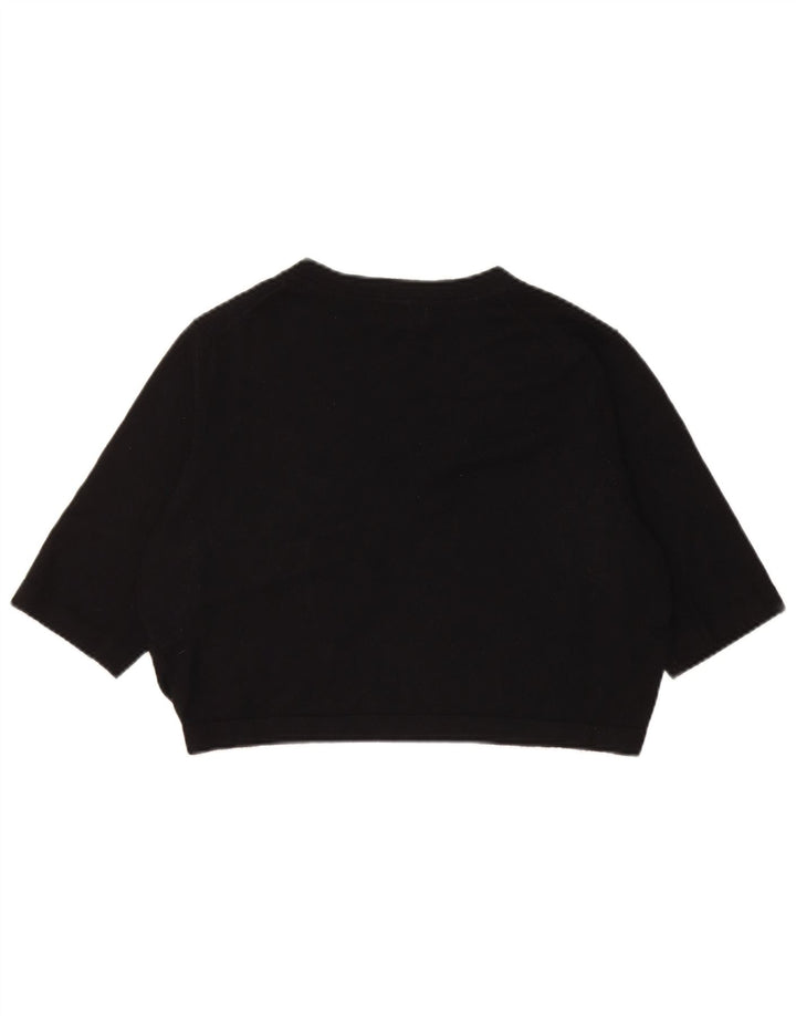 Marks & Spencer Damen Bolero-Pullover mit kurzen Ärmeln, UK 14, mittelschwarz
