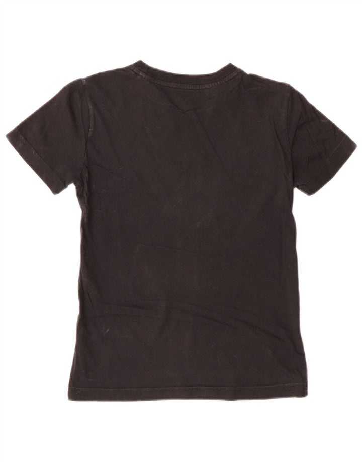 Adidas Jungen T-Shirt mit Grafik, 9–10 Jahre, schwarze Baumwolle