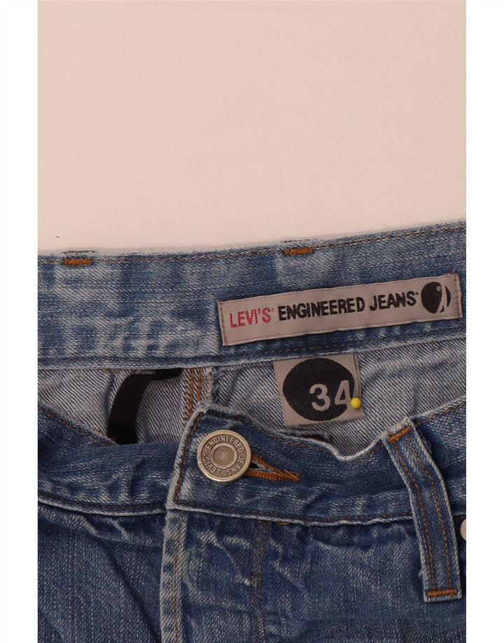 Levi's Herren-Jeansshorts W34, große blaue Baumwolle