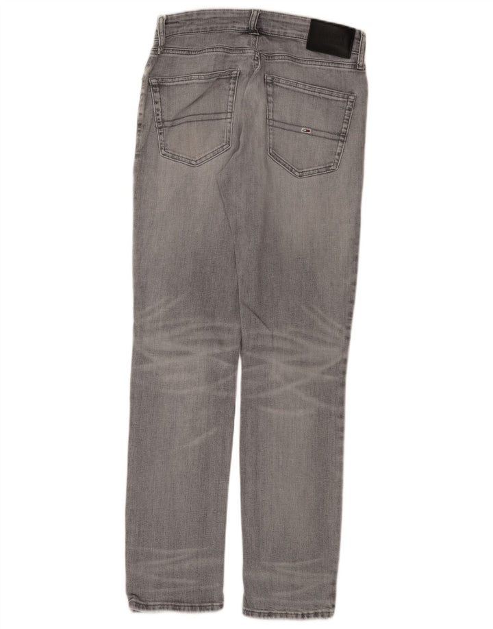 TOMMY HILFIGER Herren Scanton Slim Jeans W30 L32 Graue Baumwolle