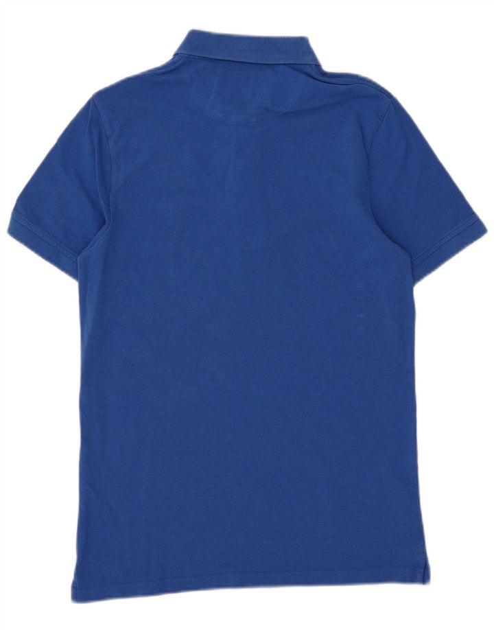 Lyle & Scott Herren-Poloshirt, kleine blaue Baumwolle