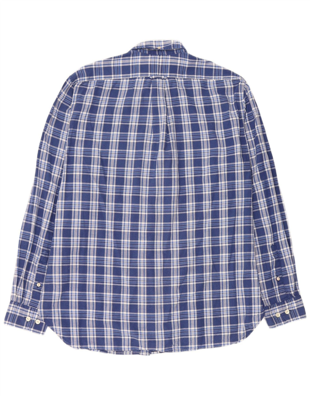 GANT Herren-Hemd mit normaler Passform, mittelblau karierte Baumwolle