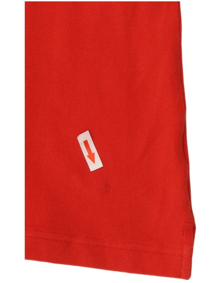 Champion Damen ärmelloses Poloshirt UK 12 Mittelrot