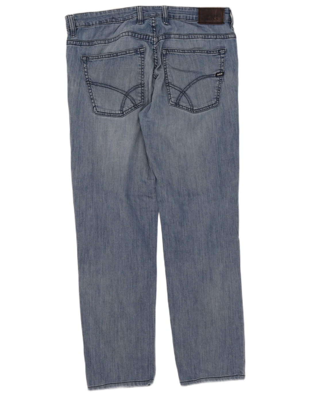 Gas Herren Straight Jeans W36 L29 Blaue Baumwolle