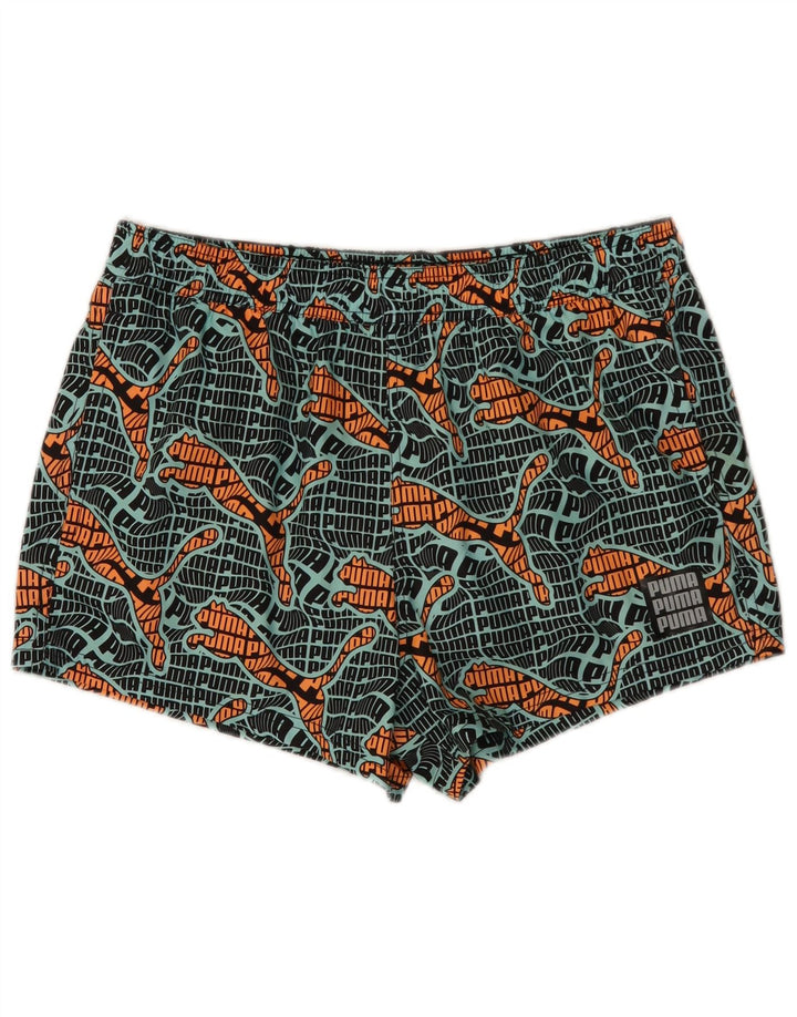 Puma Herren Badeshorts mit Grafik, groß, mehrfarbig, Polyester