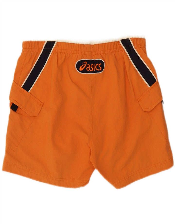 ASICS Mens Cargo Swimming Shorts Medium  Orange Nylon Vintage Asics and Second-Hand Asics from Messina Hembry 