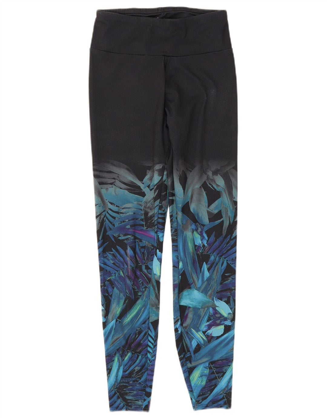 Marks & Spencer Damen Leggings UK 8 Small Schwarz geblümtes Polyester
