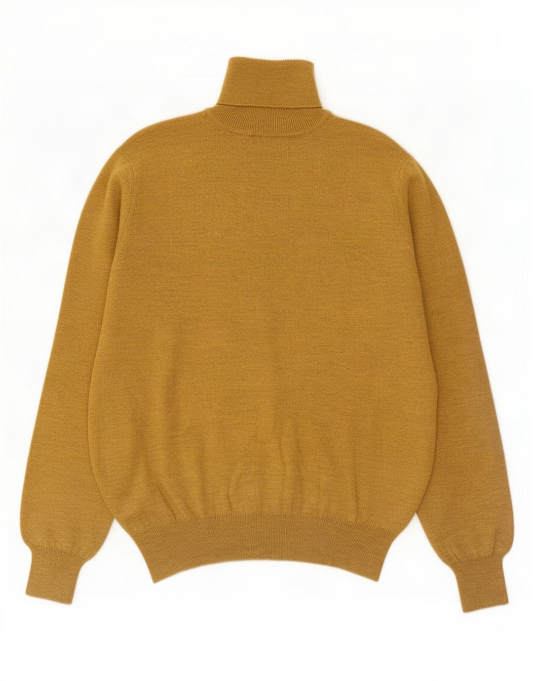Ouragan Herren-Rollkragenpullover aus mittelgelber Wolle