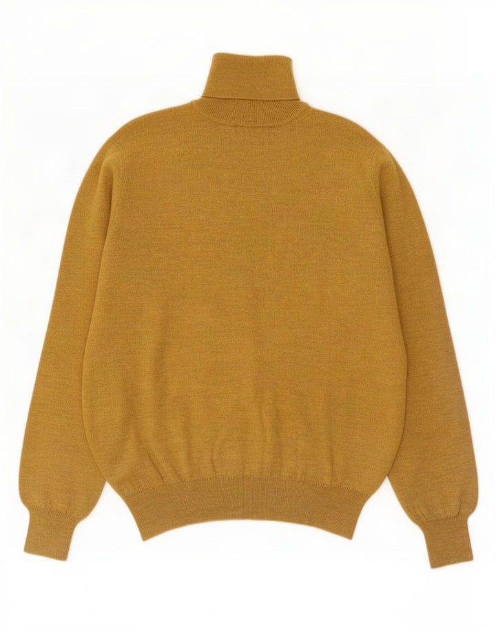 Ouragan Herren-Rollkragenpullover aus mittelgelber Wolle