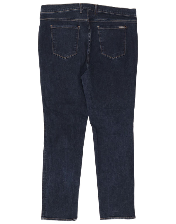 Eddie Bauer Damen High Rise Straight Jeans US 20 3XL W40 L30 Marineblau