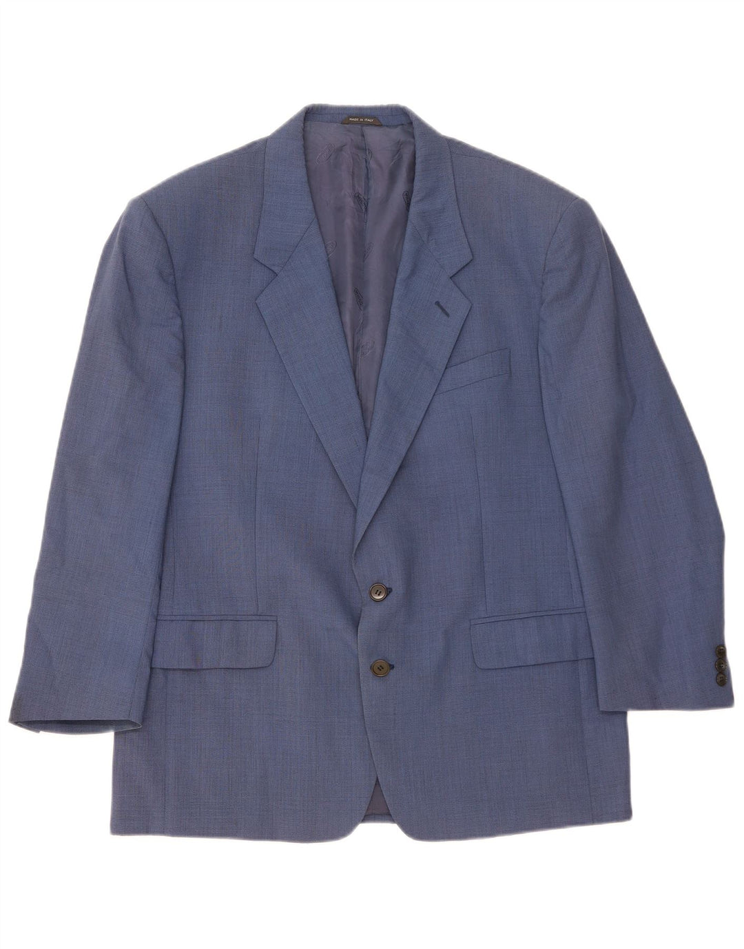 Missoni Herren 2-Knopf-Blazerjacke IT 54 2XL Blaue Schurwolle