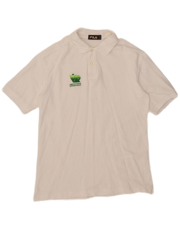 Fila Herren Poloshirt IT 52 Large Weiß