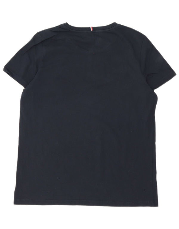 Tommy Hilfiger Womens Graphic T-Shirt Top UK 16 Large Navy Blue Cotton