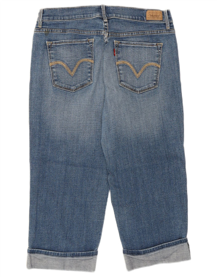LEVI'S Damen Caprihose US 8 Medium W30 L19 Blaue Baumwolle