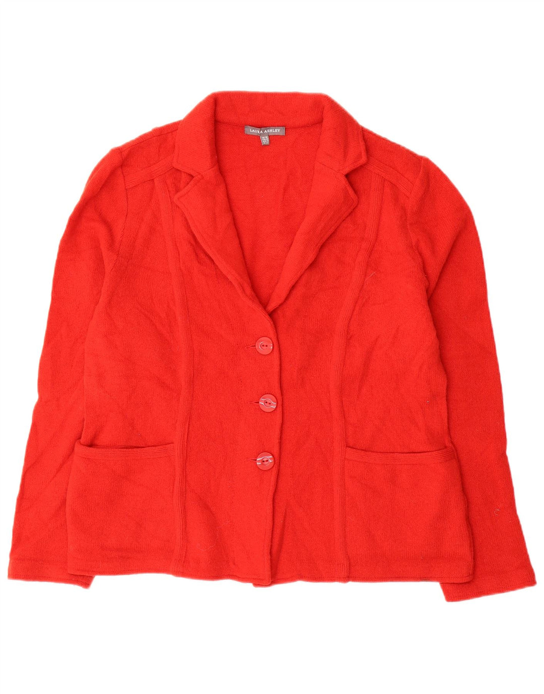Laura Ashley Damen-Cardigan-Pullover UK 16 Große rote Wolle