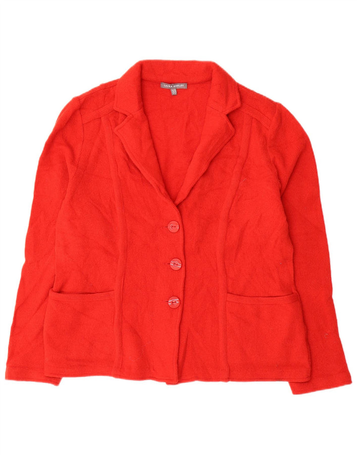 Laura Ashley Damen-Cardigan-Pullover UK 16 Große rote Wolle
