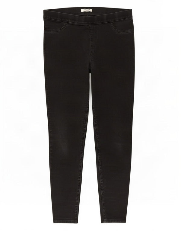 Marks & Spencer Damen Jegging-Jeans UK 16 Large W34 L26 Schwarze Baumwolle