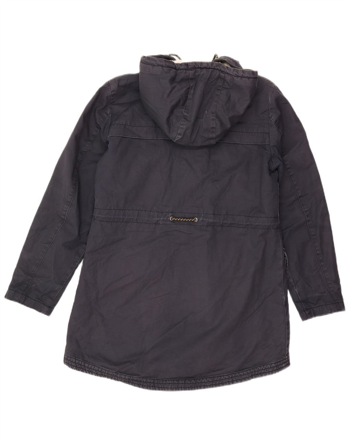 White Stuff Damen-Parka mit Kapuze, Größe S, Marineblau, Baumwolle