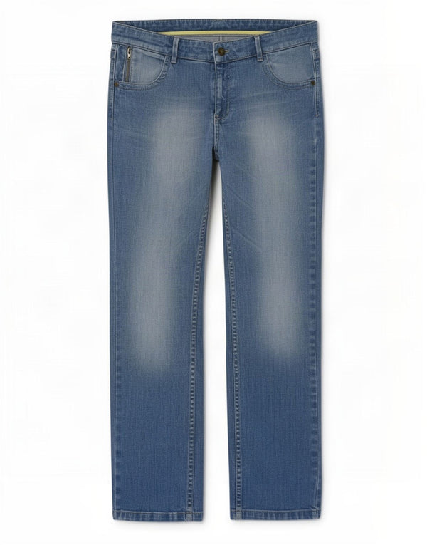 Marks & Spencer Damen Straight Jeans UK 16 Large W34 L29 Blaue Baumwolle