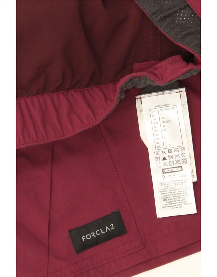FORCLAZ Damen Cargo-Shorts, Größe L, W34, Kastanienbraun, Polyamid