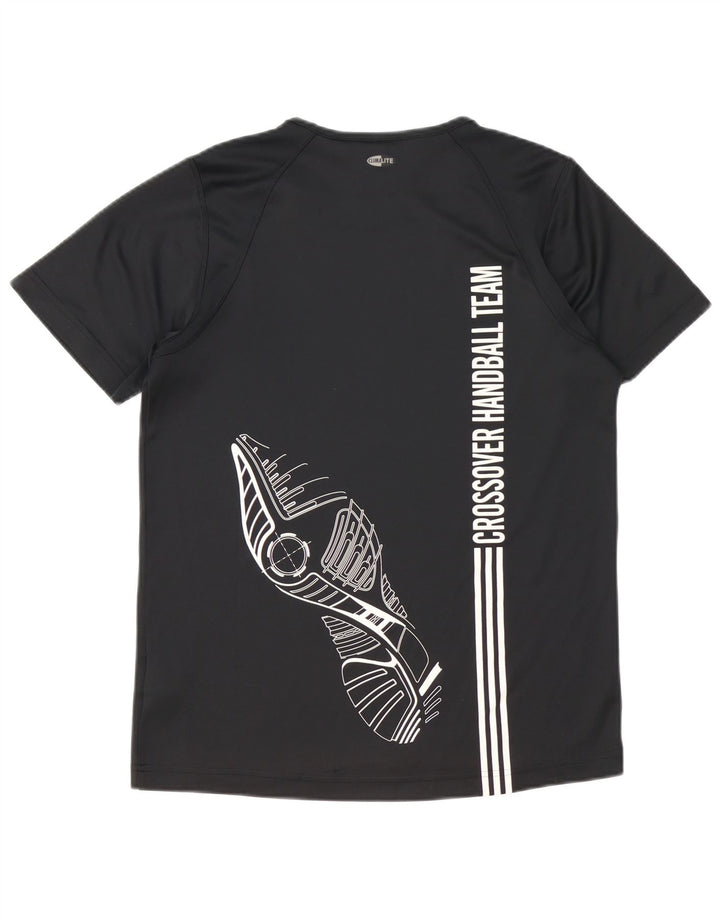 Adidas Herren Grafik T-Shirt Top Medium Schwarz Polyester