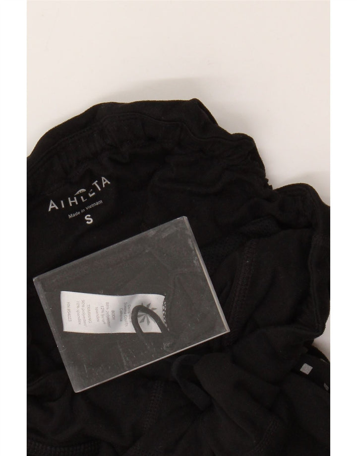 ATHLETA Damen Leggings UK 10 Small Schwarz Geometrisch Polyester