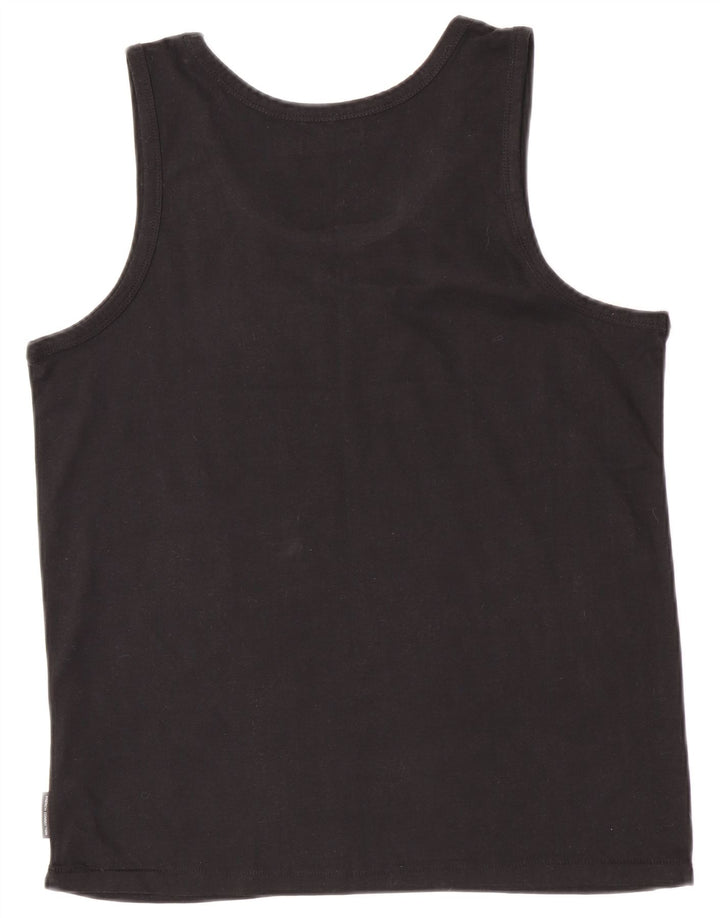 French Connection Herren-Weste-Top XL aus schwarzer Baumwolle