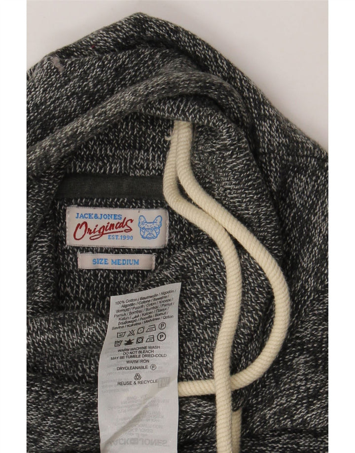 Jack & Jones Herren-Pullover mit Rollkragen, mittelgrau gesprenkelte Baumwolle
