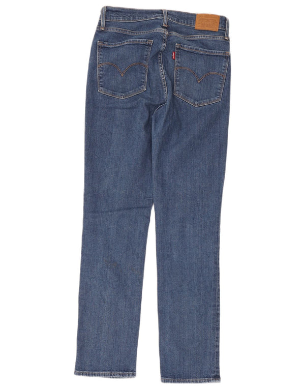Levi's Damen 724 High Rise Straight Jeans W29 L30 Blaue Baumwolle