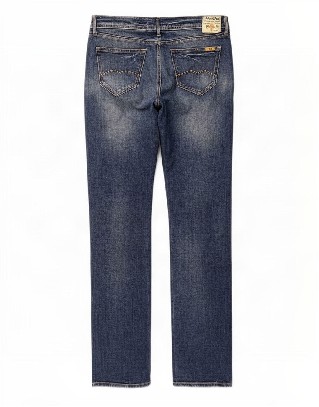 Meltin' Pot Damen Straight Jeans W34 L34 Blaue Baumwolle