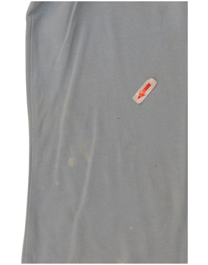 Kappa Damen Poloshirt UK 12 Mittelblaue Baumwolle