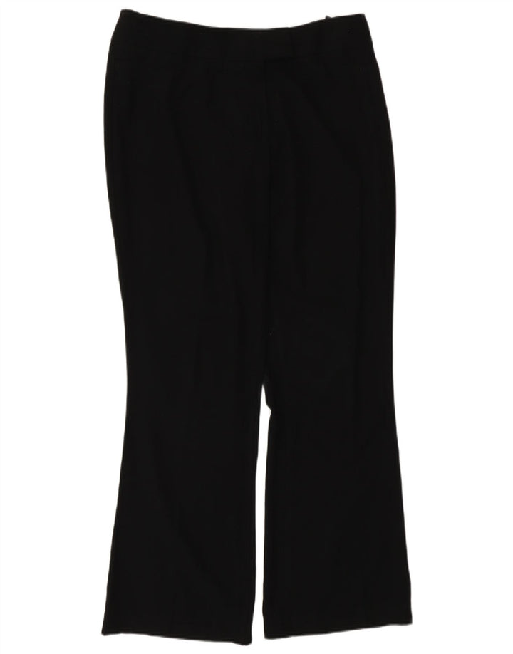 Marks & Spencer Damen Bootcut Freizeithose UK 12 Medium W30 L29 Schwarz