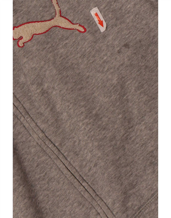 Puma Damen Zip Hoodie Pullover UK 16 Large Grau
