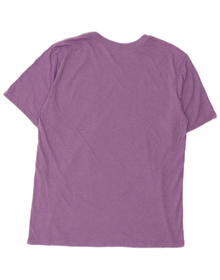 Hurley Herren Grafik-T-Shirt-Oberteil aus mittelvioletter Baumwolle