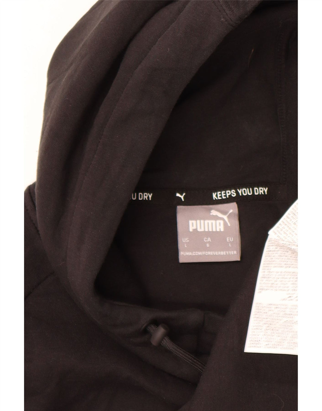 Puma Herren Kapuzenpullover, groß, schwarze Baumwolle