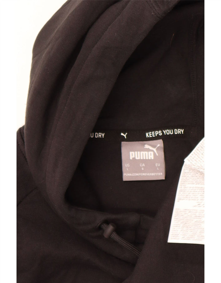 Puma Herren Kapuzenpullover, groß, schwarze Baumwolle
