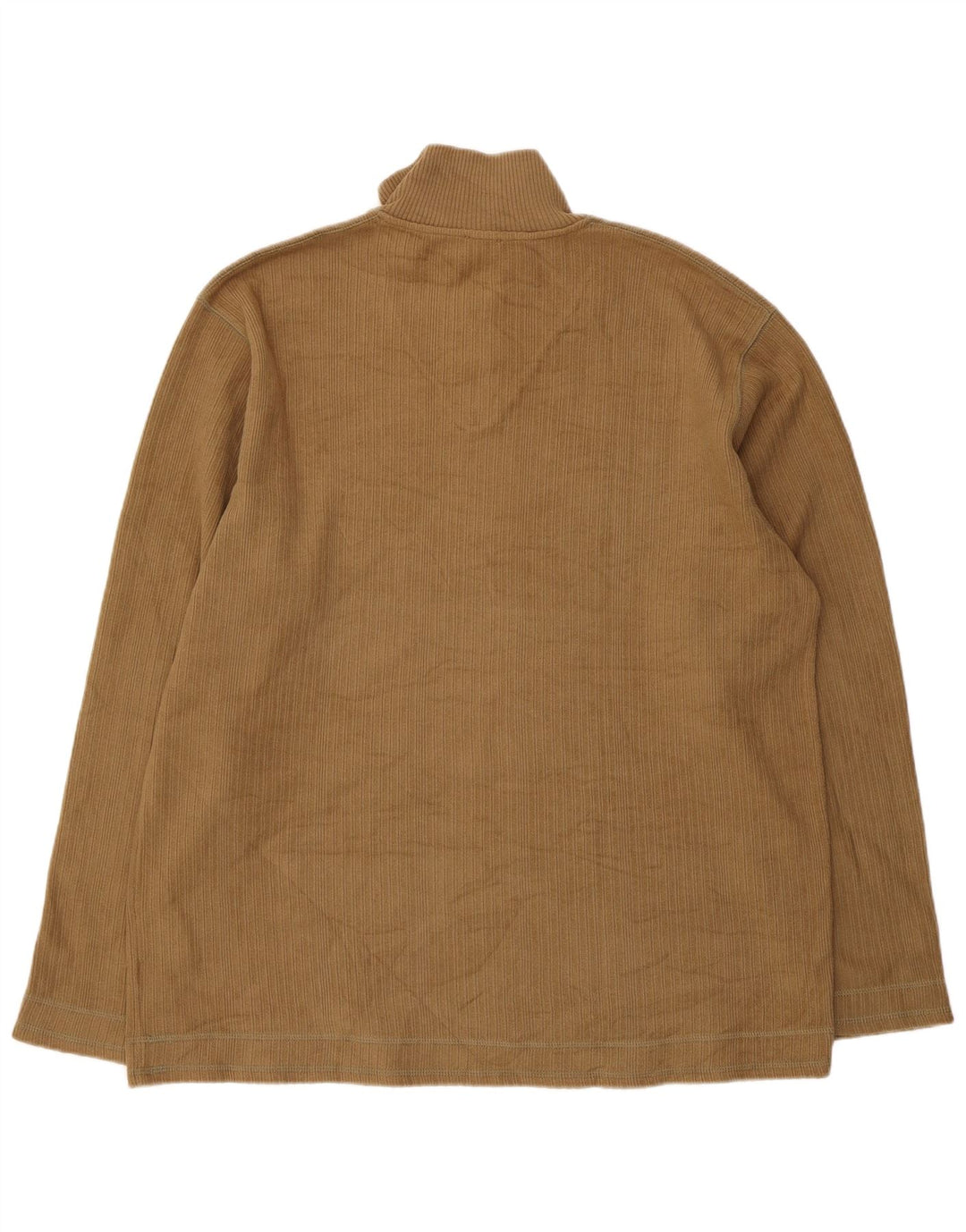 Joop Herren-Pullover mit Reißverschluss am Hals, XL, braune Baumwolle