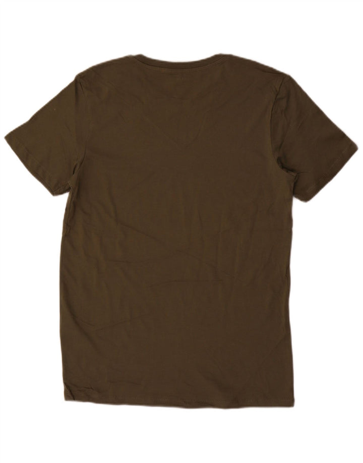 JACK & JONES Herren T-Shirt Top XS Khaki Baumwolle