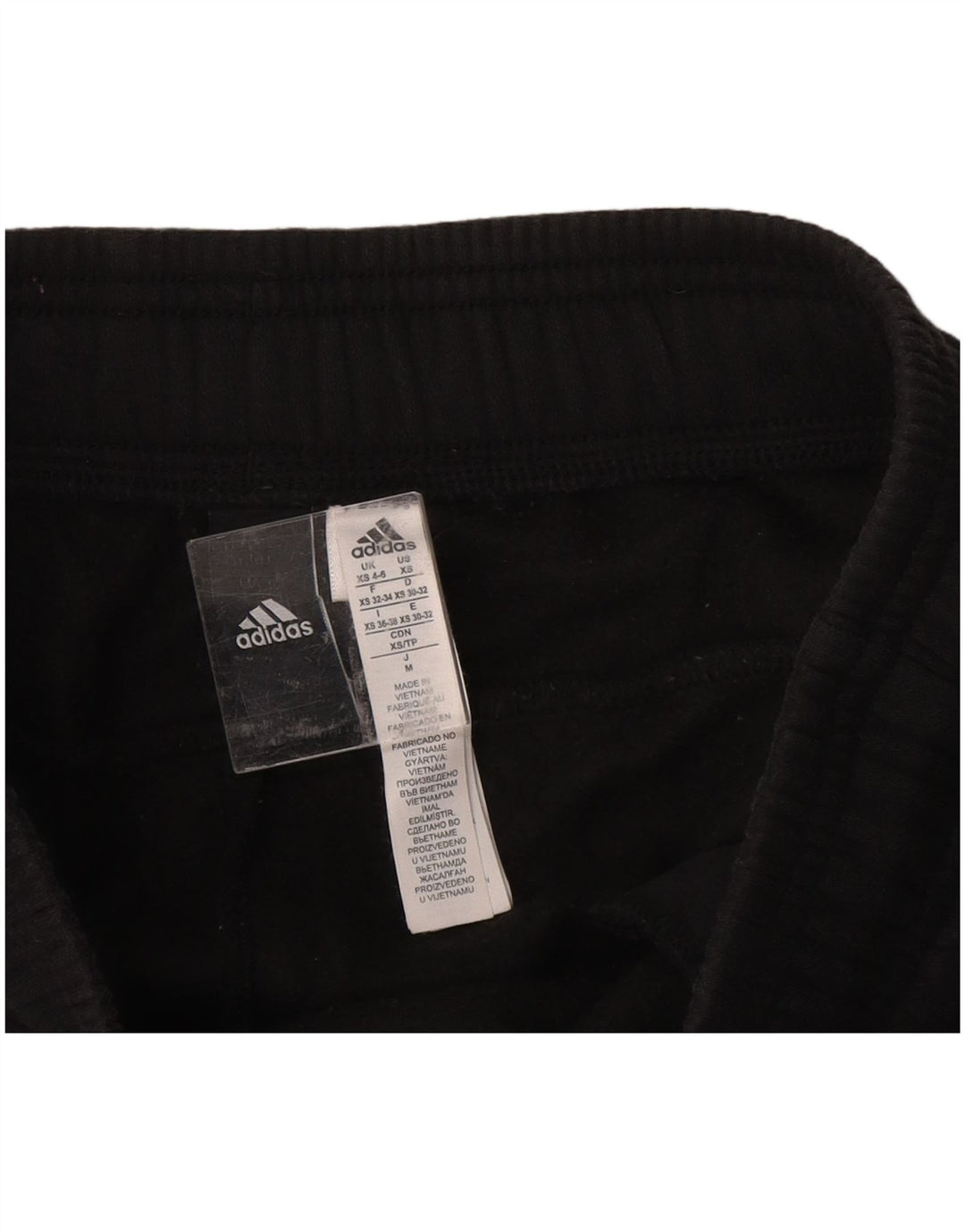 ADIDAS Damen Trainingshose Jogger UK 4/6 XS Schwarz Baumwolle