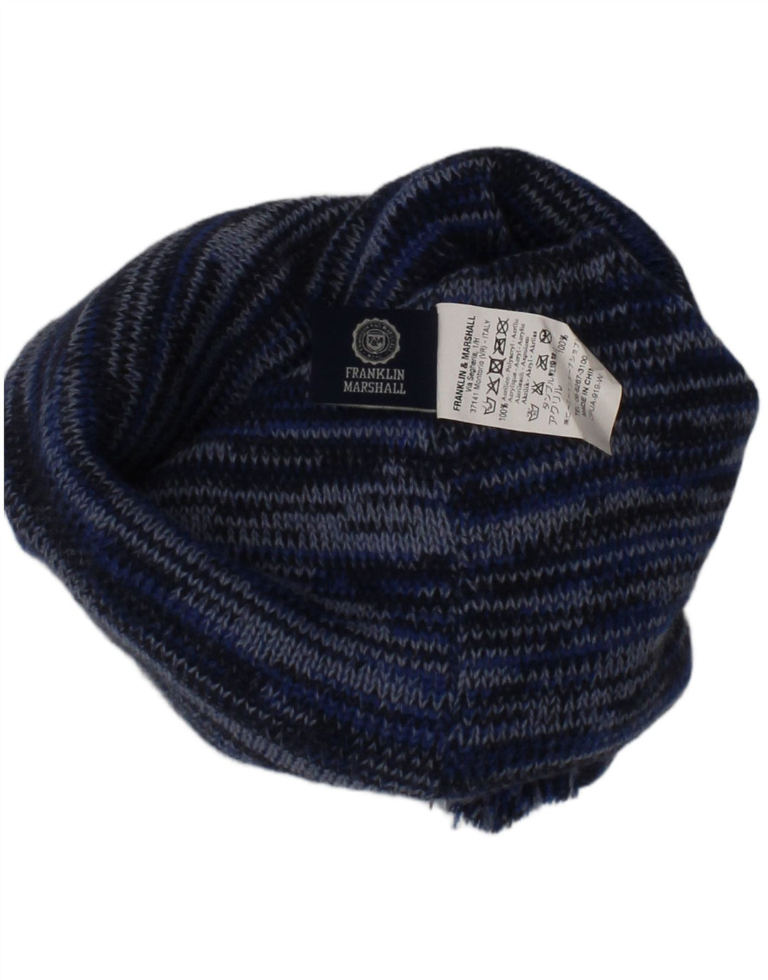 Franklin Marshall Herren-Bommelmütze, Einheitsgröße, mehrfarbig, Fair-Isle-Winter