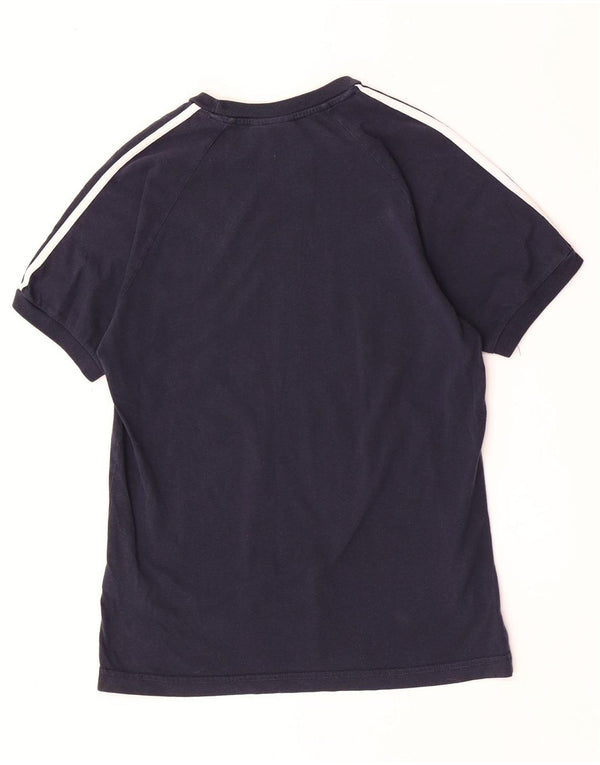 Adidas Herren T-Shirt Top Medium Marineblau Baumwolle