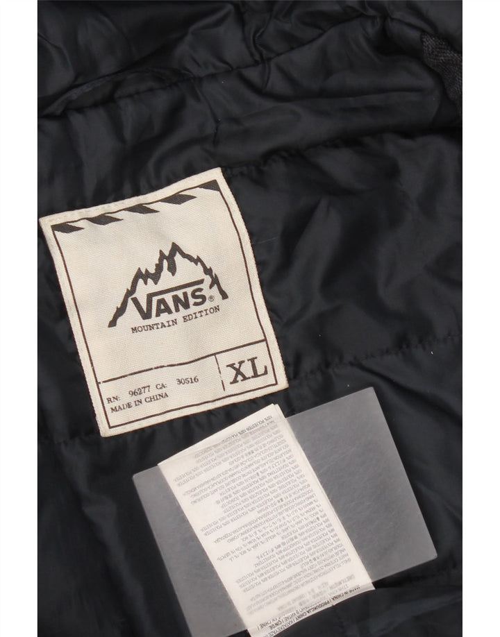 Vans Damen Bomberjacke mit Kapuze UK 18 XL Marineblaues Colourblock-Polyester