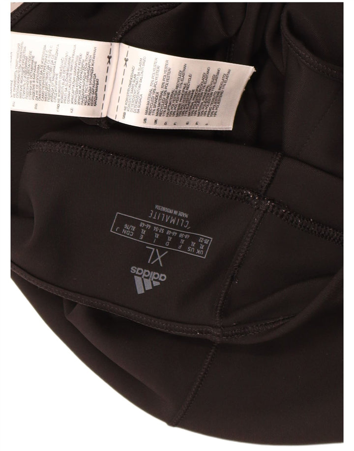 Adidas Damen Climalite Capri Leggings UK 18 XL Schwarz Polyester