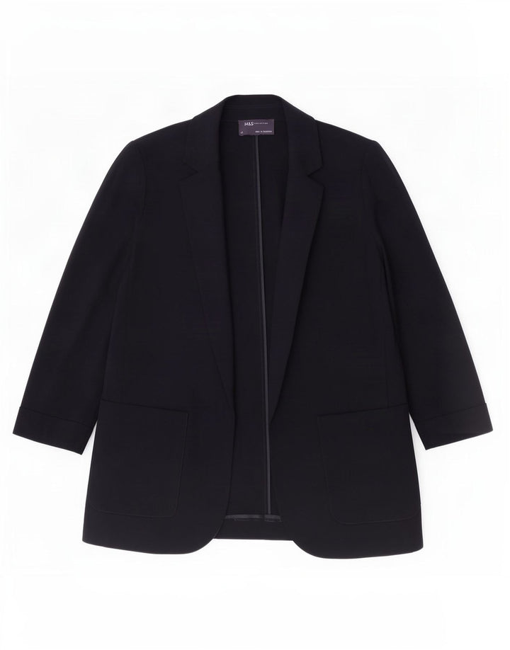 Marks & Spencer Offene Damen-Blazerjacke, UK 14, Größe L, Marineblau, Polyester