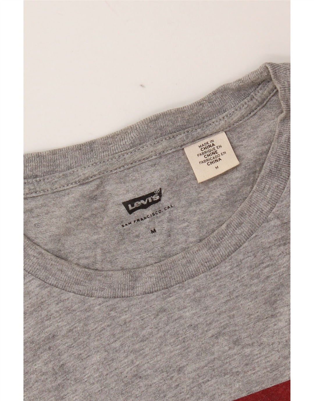 Levi's Herren Grafik-T-Shirt-Oberteil Mittelgrau