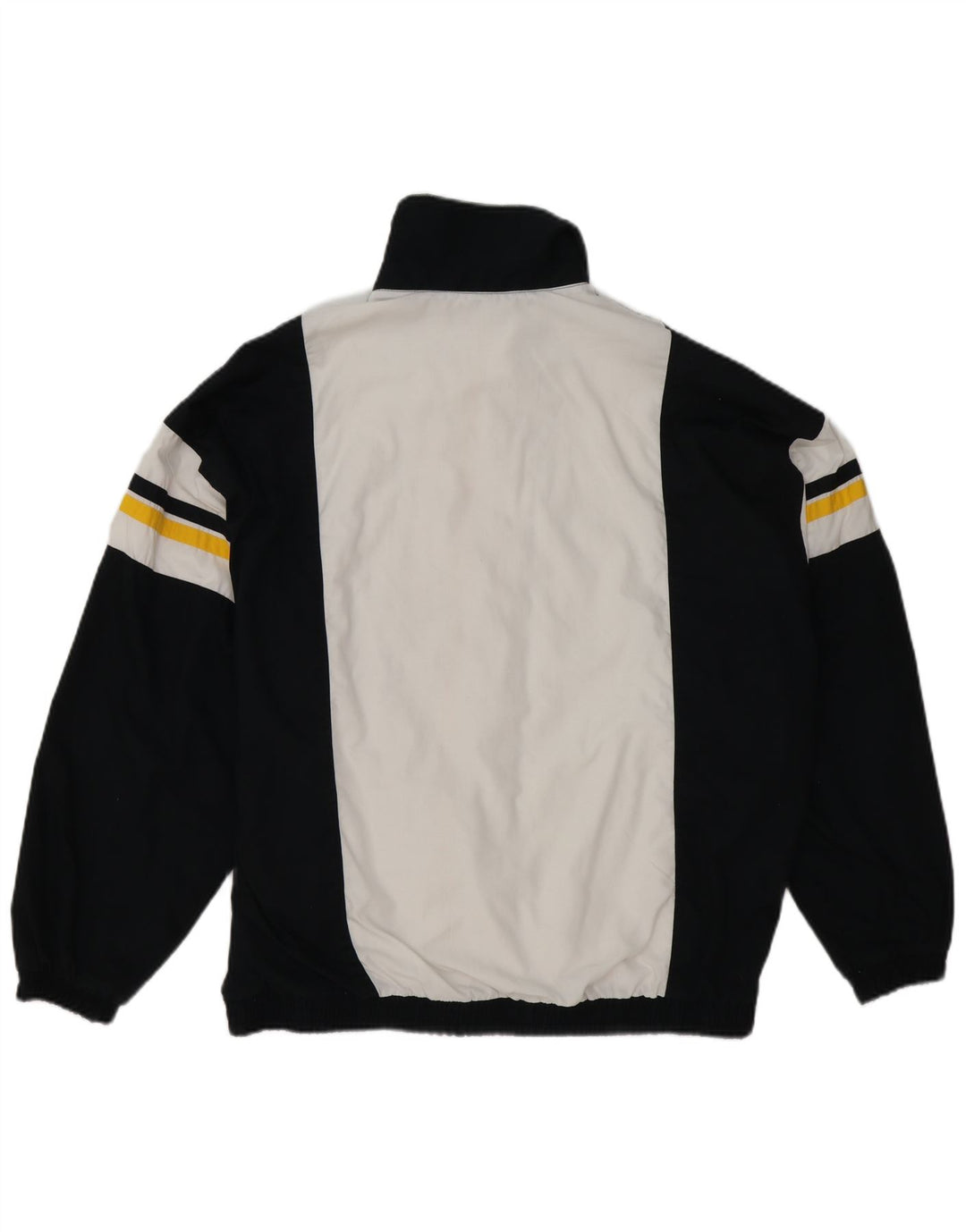 Vintage Herren Trainingsanzug Top Jacke XL Schwarz Colourblock