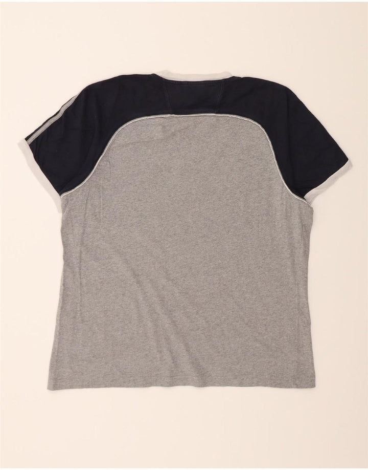 CHAMPION Mens T-Shirt Top XL Grey Colourblock Vintage Champion and Second-Hand Champion from Messina Hembry 