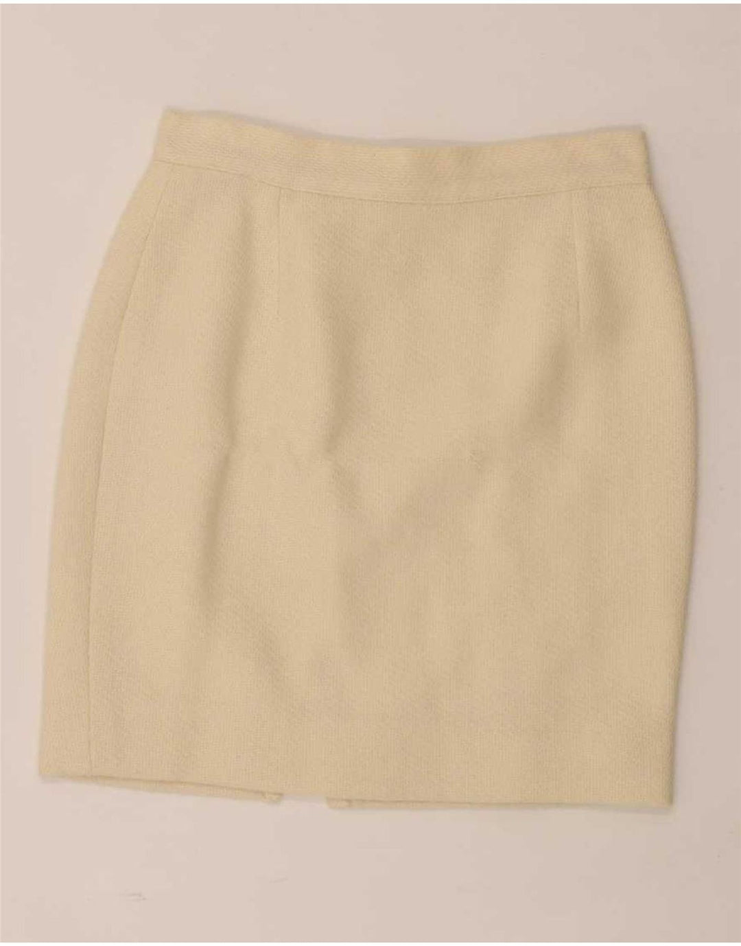 Andrea's Damen 5-Knopf-2-teiliges Rock-Set IT 46 Large W28 Beige Wolle